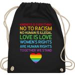 Schwarze shirtracer LGBT Gay Pride Turnbeutel & Sportbeutel für Herren 
