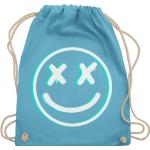 Hellblaue Motiv shirtracer Emoji Smiley Turnbeutel & Sportbeutel aus Baumwolle für Herren 