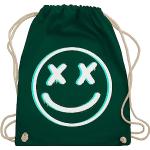 Dunkelgrüne Motiv shirtracer Emoji Smiley Turnbeutel & Sportbeutel aus Baumwolle für Herren 
