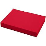 Rotes farbiges Papier DIN A4, 100g, 100 Blatt aus Papier 
