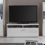 Weiße Moderne Topdesign TV-Lowboards & Fernsehtische aus MDF 50”- 54” mit Schublade Breite 100-150cm, Höhe 50-100cm, Tiefe 50-100cm 