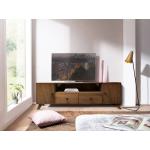 Offwhitefarbene Moderne Main Möbel TV-Lowboards & Fernsehtische Geölte aus Massivholz Breite 150-200cm, Höhe 150-200cm, Tiefe 50-100cm 