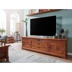 Hellbraune Kolonialstil Main Möbel TV-Lowboards & Fernsehtische lackiert aus Massivholz Breite 150-200cm, Höhe 150-200cm, Tiefe 50-100cm 