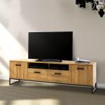 Braune Red Living TV-Lowboards & Fernsehtische aus MDF Breite 200-250cm, Höhe 50-100cm, Tiefe 0-50cm 