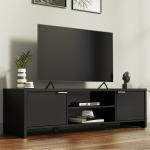 Schwarze Moderne TV Schränke & Fernsehschränke aus Holz 65”- 69” Breite 0-50cm, Höhe 100-150cm 