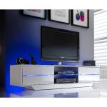Reduzierte Blaue Wade Logan TV-Lowboards & Fernsehtische lackiert aus Holz Breite 150-200cm, Höhe 0-50cm, Tiefe 0-50cm 