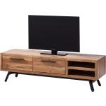 Reduzierte Braune Industrial Ars Manufacti Amla TV-Lowboards & Fernsehtische aus Massivholz Breite 0-50cm, Höhe 0-50cm, Tiefe 0-50cm 