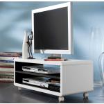Weiße Moderne Topdesign TV-Lowboards & Fernsehtische aus MDF Breite 50-100cm, Höhe 0-50cm, Tiefe 0-50cm 