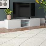 Weiße Moderne TV Racks aus Holz Höhe 0-50cm 