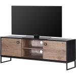Schwarze Red Living TV-Lowboards & Fernsehtische aus Massivholz Breite 150-200cm, Höhe 50-100cm, Tiefe 0-50cm 
