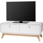 Weiße Moderne Norrwood TV-Lowboards & Fernsehtische aus MDF Breite 100-150cm, Höhe 0-50cm, Tiefe 50-100cm 
