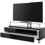 Schwarze VCM TV-Lowboards & Fernsehtische aus MDF Breite 100-150cm, Höhe 50-100cm, Tiefe 0-50cm 
