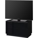 Schwarze Loftscape TV-Lowboards & Fernsehtische aus MDF Breite 50-100cm, Höhe 0-50cm, Tiefe 0-50cm 