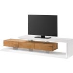 Reduzierte Weiße Fredriks TV-Lowboards & Fernsehtische aus Holz Breite 150-200cm, Höhe 0-50cm, Tiefe 0-50cm 