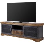 Reduzierte Braune Industrial Ars Manufacti Hunter TV-Lowboards & Fernsehtische Breite 150-200cm, Höhe 50-100cm, Tiefe 0-50cm 