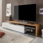 Weiße Moderne Topdesign TV-Lowboards & Fernsehtische geölt aus Massivholz mit Schublade Breite 200-250cm, Höhe 0-50cm, Tiefe 0-50cm 