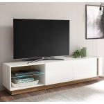 Weiße Skandinavische Brandolf TV-Lowboards & Fernsehtische aus Eiche Breite 150-200cm, Höhe 0-50cm, Tiefe 0-50cm 