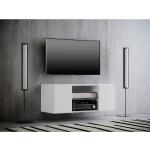 Weiße VCM Jusa TV-Lowboards & Fernsehtische aus MDF Breite 50-100cm, Höhe 0-50cm, Tiefe 0-50cm 