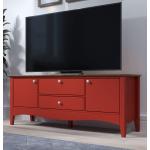Rote Nachhaltige TV-Lowboards & Fernsehtische mit Lissabon-Motiv lackiert aus Kiefer Breite 100-150cm, Höhe 50-100cm, Tiefe 0-50cm 