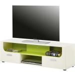 Cremefarbene TV-Lowboards & Fernsehtische aus MDF 50”- 54” mit Schublade Breite 100-150cm, Höhe 0-50cm, Tiefe 0-50cm 