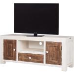 Reduzierte Weiße Wolf Möbel Maison TV-Lowboards & Fernsehtische aus Massivholz Breite 100-150cm, Höhe 50-100cm, Tiefe 0-50cm 