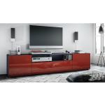 Rote TV-Lowboards & Fernsehtische aus Holz Breite 0-50cm, Höhe 150-200cm 