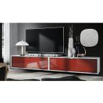Reduzierte Rote TV-Lowboards & Fernsehtische matt aus Holz Höhe 0-50cm 