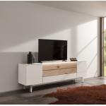 Weiße Gwinner TV-Lowboards & Fernsehtische aus MDF Breite 200-250cm, Höhe 50-100cm, Tiefe 0-50cm 