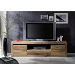 Braune Moderne Massivmöbel24 TV-Lowboards & Fernsehtische aus Massivholz Höhe 50-100cm 