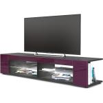 Schwarze Vladon TV-Lowboards & Fernsehtische matt aus Glas 