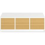 Weiße Pickawood TV-Lowboards & Fernsehtische matt aus Massivholz mit Schublade Breite 100-150cm, Höhe 100-150cm, Tiefe 0-50cm 