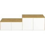Weiße Pickawood TV-Lowboards & Fernsehtische matt aus Massivholz mit Schublade Breite 150-200cm, Höhe 150-200cm, Tiefe 0-50cm 