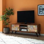 Bunte TV-Lowboards & Fernsehtische aus Massivholz Breite 100-150cm, Höhe 50-100cm, Tiefe 0-50cm 