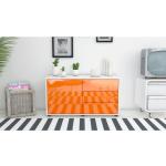 Orange Moderne TV-Lowboards & Fernsehtische aus Holz Höhe 0-50cm 