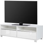 Reduzierte Weiße Loftscape TV-Lowboards & Fernsehtische aus MDF Breite 100-150cm, Höhe 0-50cm, Tiefe 0-50cm 