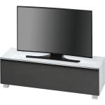 Weiße MAJA TV-Lowboards & Fernsehtische aus Glas Breite 100-150cm, Höhe 0-50cm, Tiefe 0-50cm 
