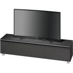 Schwarze MAJA TV-Lowboards & Fernsehtische aus Glas Breite 100-150cm, Höhe 0-50cm, Tiefe 0-50cm 
