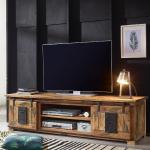 Braune TV-Lowboards & Fernsehtische lackiert aus Massivholz 75”- 79” Höhe 0-50cm 