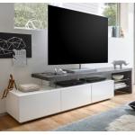 Weiße MCA furniture Stone TV-Lowboards & Fernsehtische matt aus Holz Breite 200-250cm, Höhe 0-50cm, Tiefe 0-50cm 