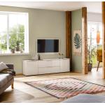 Reduzierte Weiße MAJA TV-Lowboards & Fernsehtische aus Glas Breite 150-200cm, Höhe 50-100cm, Tiefe 0-50cm 