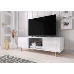 Reduzierte Weiße Moderne Hykkon TV-Lowboards & Fernsehtische aus Holz Höhe 0-50cm 