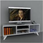 Weiße Moderne moebel17 TV-Lowboards & Fernsehtische aus Kunststoff 55”- 59” Breite 100-150cm, Höhe 0-50cm, Tiefe 0-50cm 