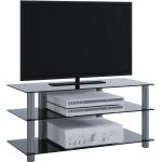 Schwarze VCM Zumbo TV Racks aus Glas Breite 50-100cm, Höhe 0-50cm, Tiefe 0-50cm 