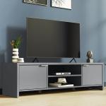 Reduzierte Graue Moderne TV Schränke & Fernsehschränke aus Holz Breite 0-50cm, Höhe 100-150cm 