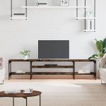 Reduzierte Schwarze Industrial TV Schränke & Fernsehschränke aus Holz Breite 0-50cm, Höhe 200-250cm 