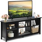 Reduzierte Schwarze TV Schränke & Fernsehschränke aus Holz 65”- 69” Breite 100-150cm, Höhe 100-150cm, Tiefe 0-50cm 