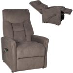 TV-Sessel - braun - mit Motor und Massagefunktion