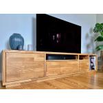 Pickawood TV Schränke & Fernsehschränke geölt aus Eiche Breite 150-200cm, Höhe 200-250cm, Tiefe 0-50cm 