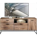 Reduzierte Anthrazitfarbene Industrial Lomado TV Schränke & Fernsehschränke aus MDF Breite 150-200cm, Höhe 150-200cm, Tiefe 0-50cm 
