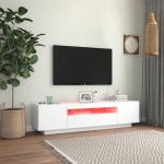Reduzierte Weiße Moderne TV Schränke & Fernsehschränke aus Holz Breite 150-200cm, Höhe 0-50cm, Tiefe 0-50cm 